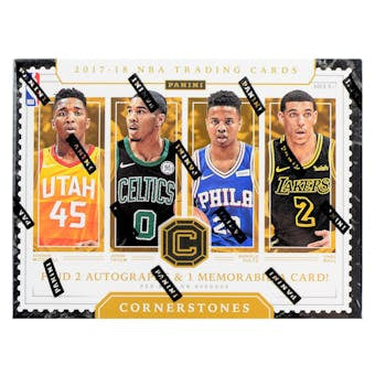 2017/18 Panini Cornerstones Basketball Hobby 12 Box Case