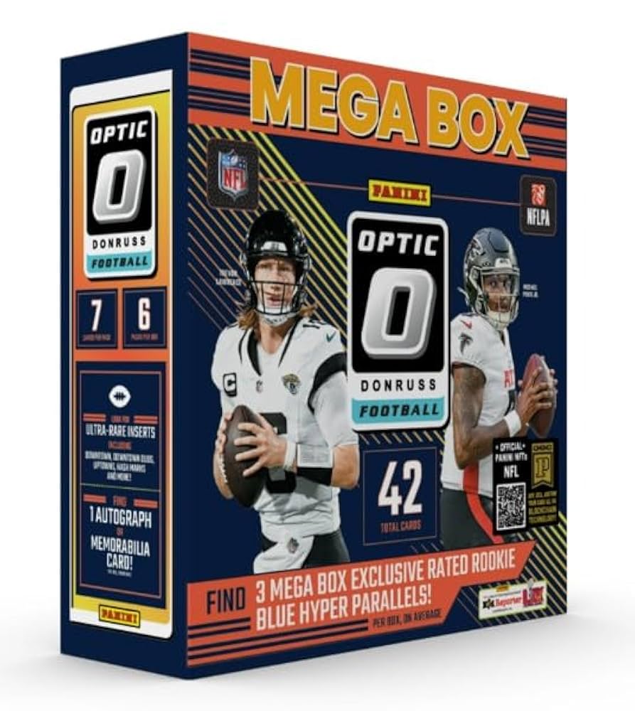 2024 Panini Donruss Optic Football Mega Box (Hyper Blue)