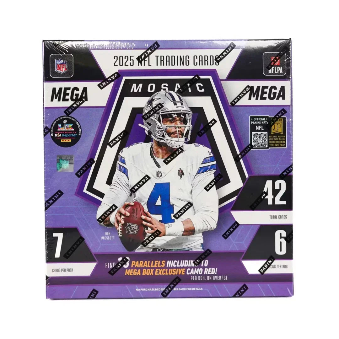 2025 Panini Mosaic Football Mega Box (Camo Red)