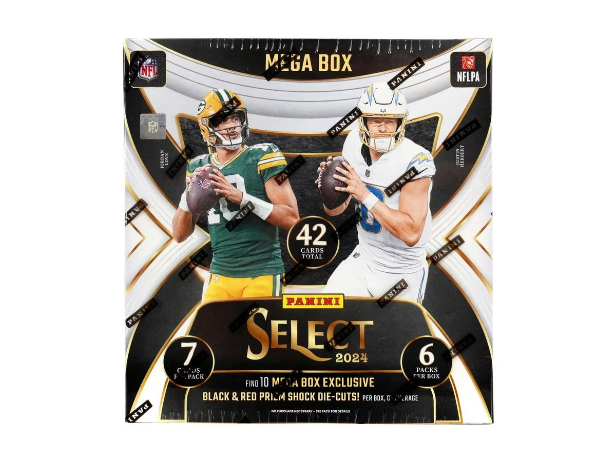 2024 Panini Select Football Mega Box (Black & Red Die Cuts)